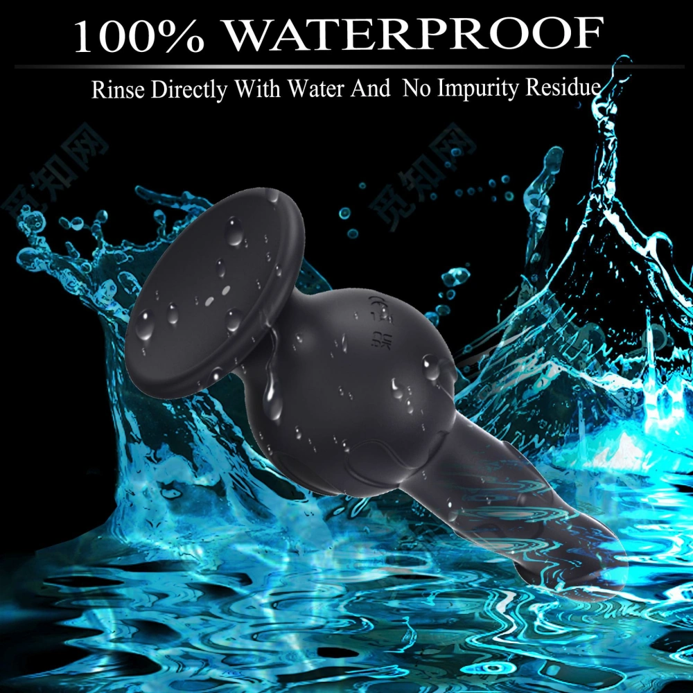peristaltic vibrating anal plug with remote control waterproof