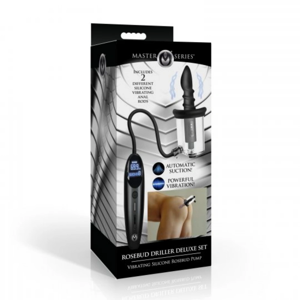 rosebud driller deluxe set vibrating anal sex toy waterproof