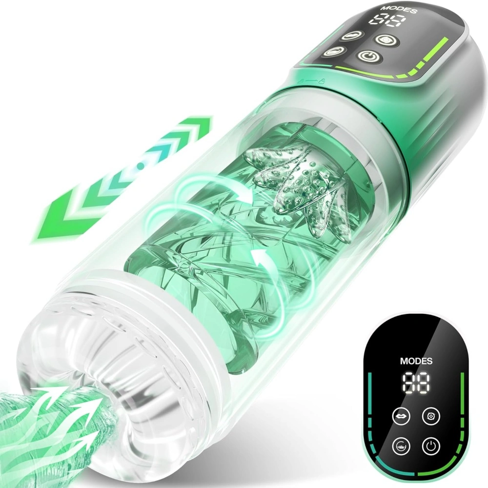 Venusfun Sky Eye 9 in 1 Male Masturbator 7 Modes Thrust Rotate Suction Vibrator Toy