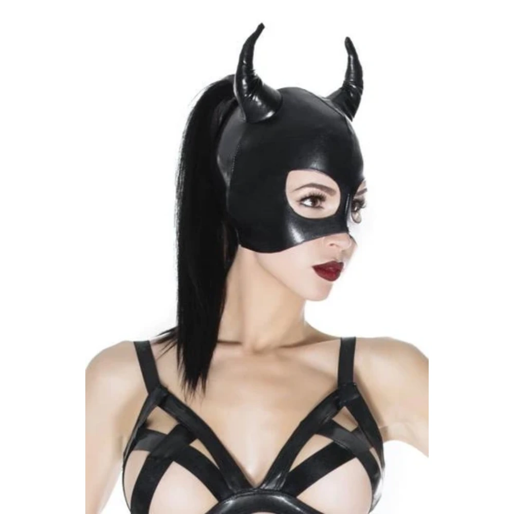 coquette so devilish wetlook devil mask