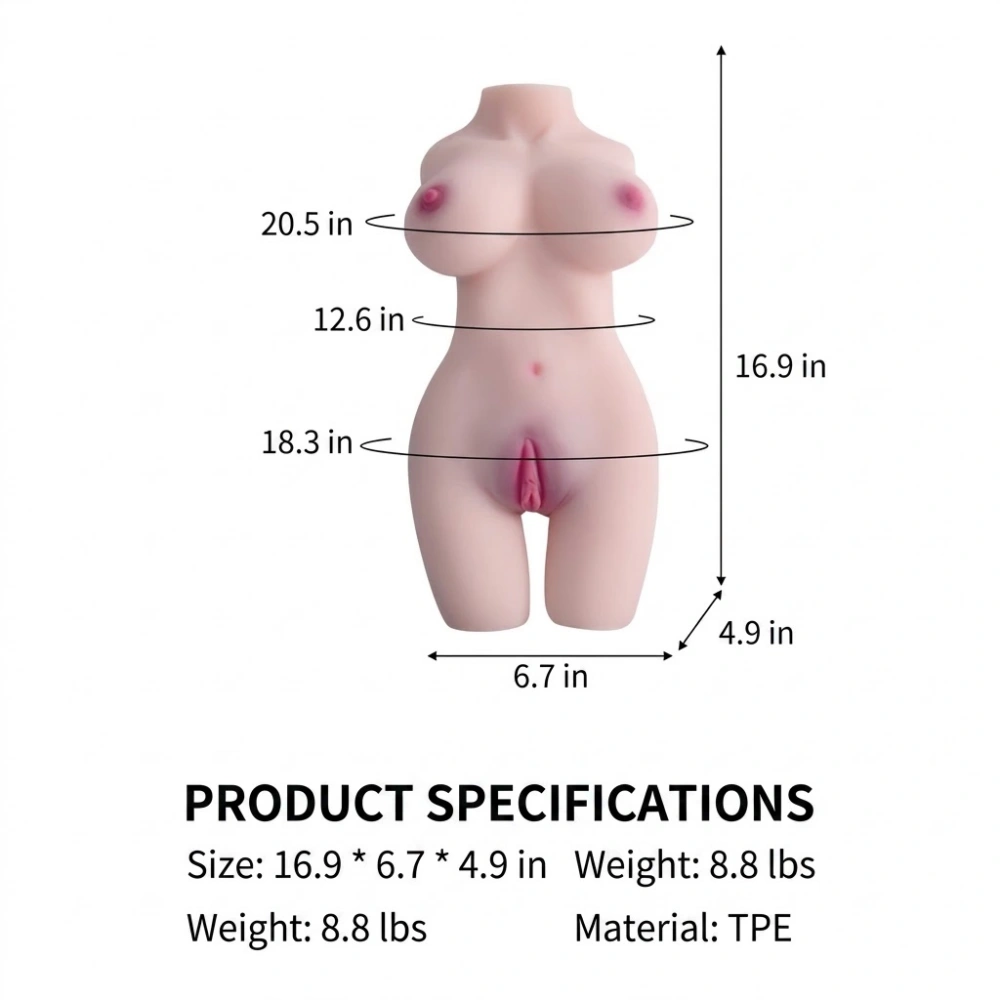 venusfun tpe realistic full bust torso sex doll new type
