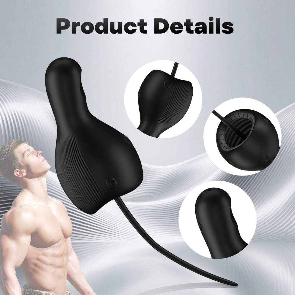 vibrating urethral sounding glen trainer male masturbator for men