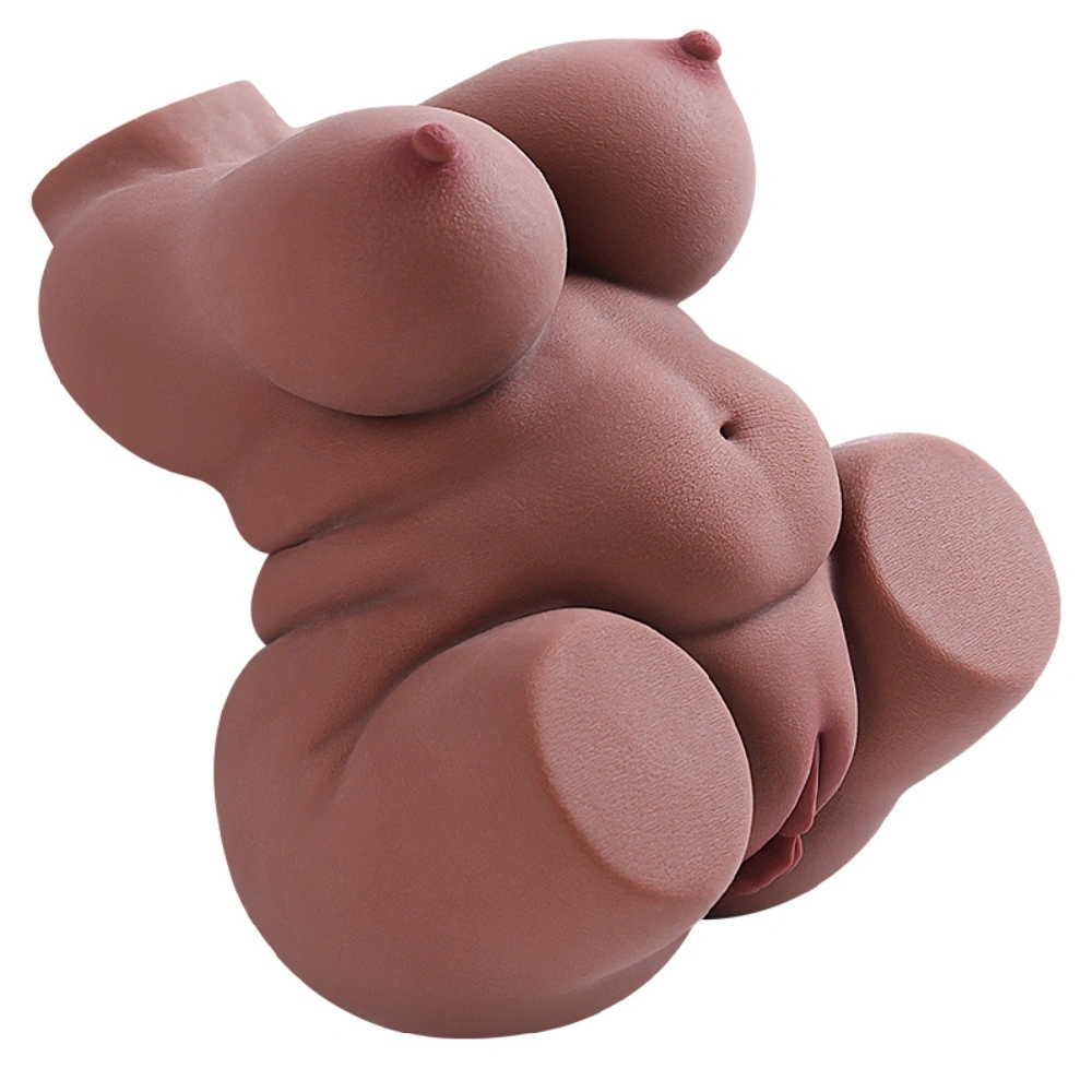 Venusfun BBW Sex Doll Torso 8.82 lb Brown TPE Big Butt Vagina Anus Masturbator for Men
