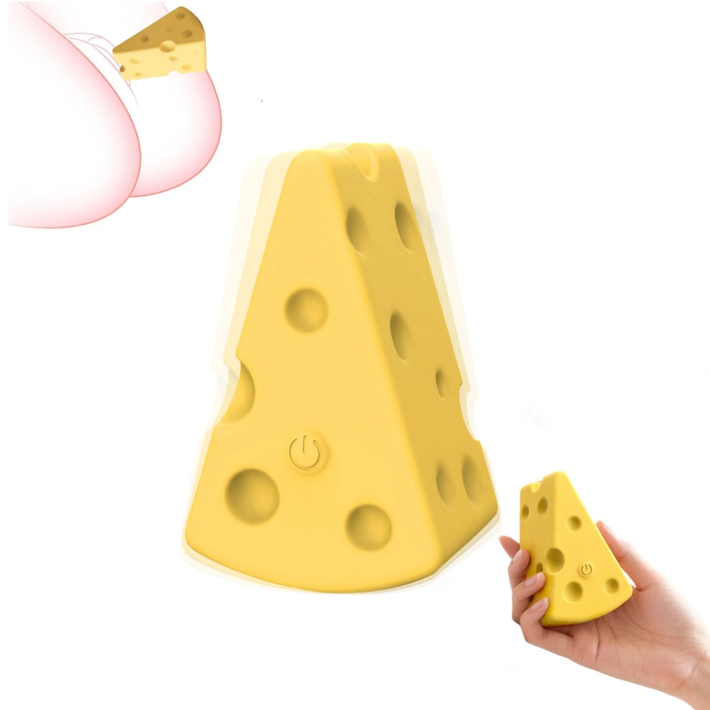 Venusfun Cheese Shaped Clitoral Vibrator Compact Handheld Clitoris Massager w/ 12 Modes