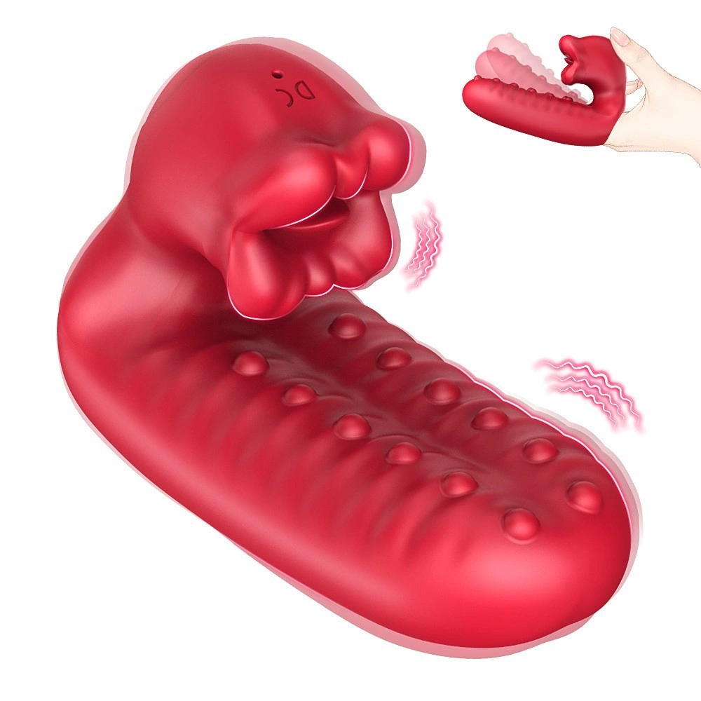 Venusfun Dual Motor Rose Tongue Finger Vibrator 7 Modes Clitoral Massager for Couples