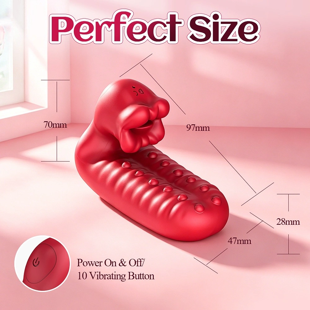 waterproof silicone finger vibrator
