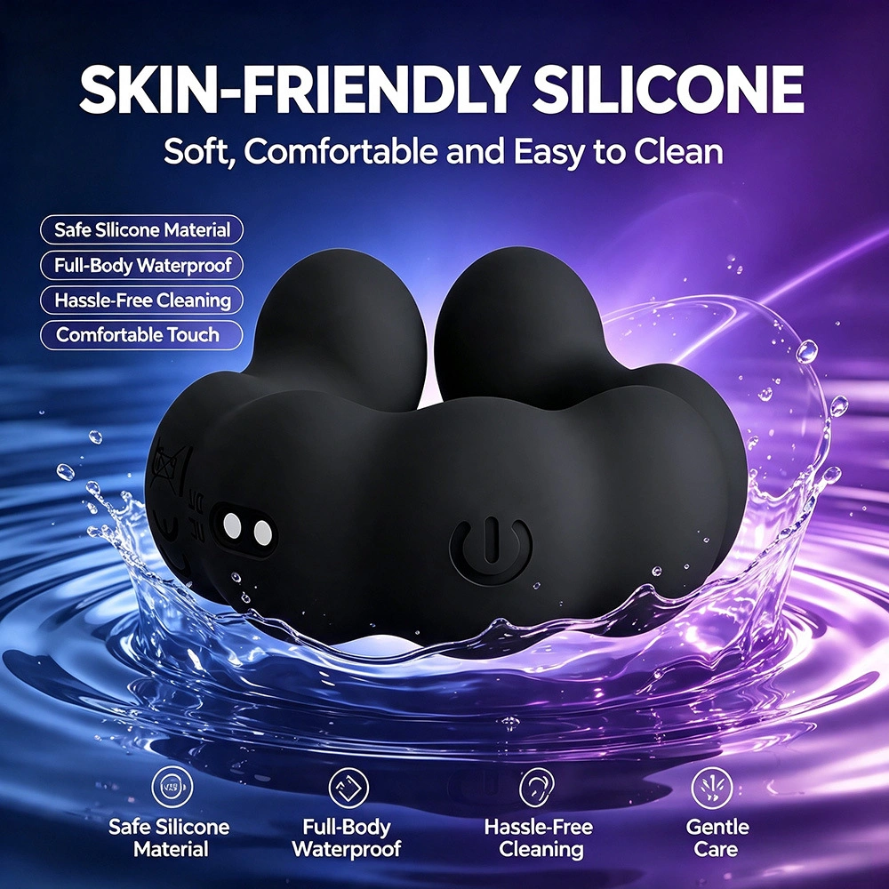 venusfun dual motor vibrating cock ring easy use