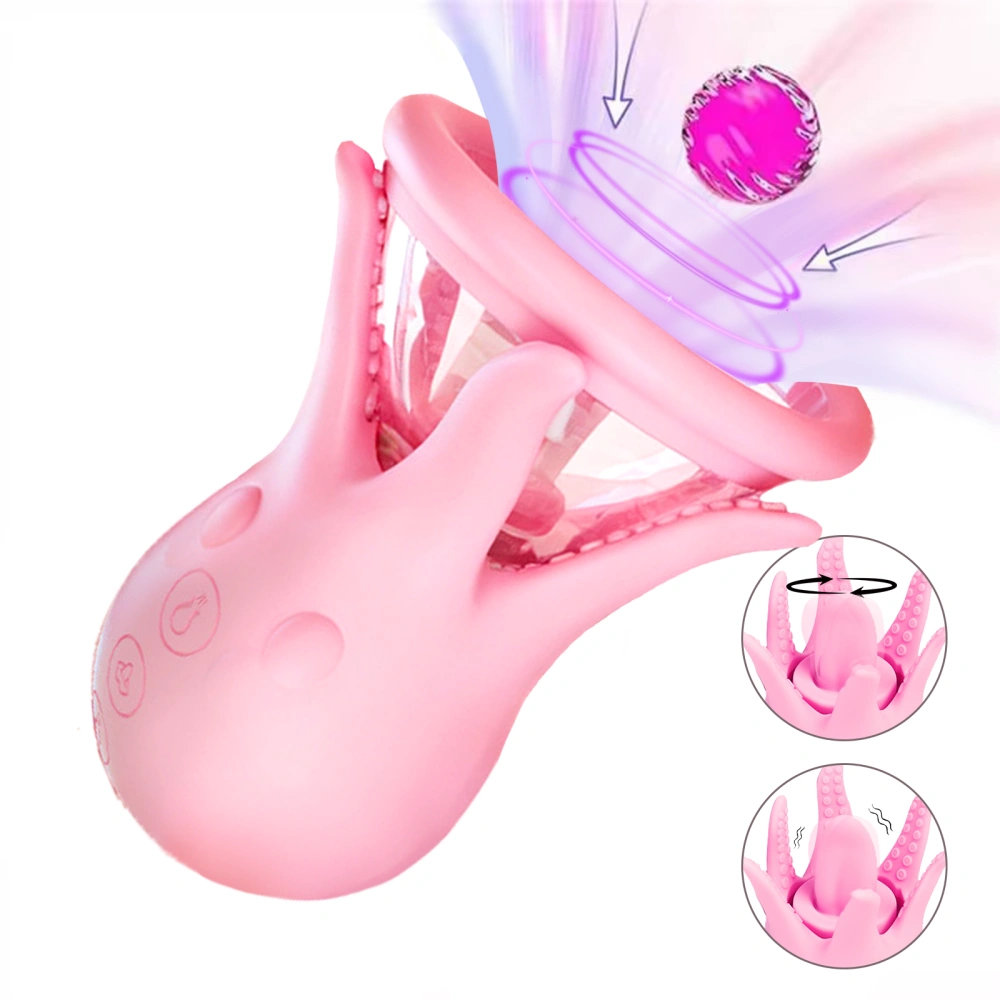Venusfun Octopus Nipple Sucker 10 Modes Licking Tongue Vibrator Clitoral Stimulator