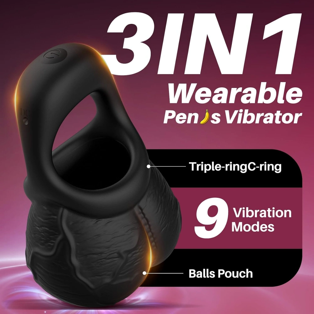 venusfun 3 in 1 vibrating cock ring