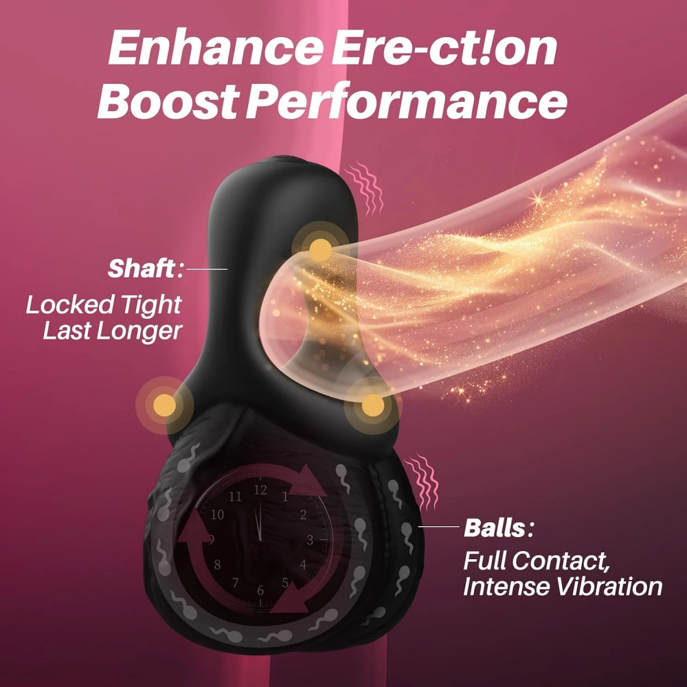 venusfun 9 mode vibrating cock ring