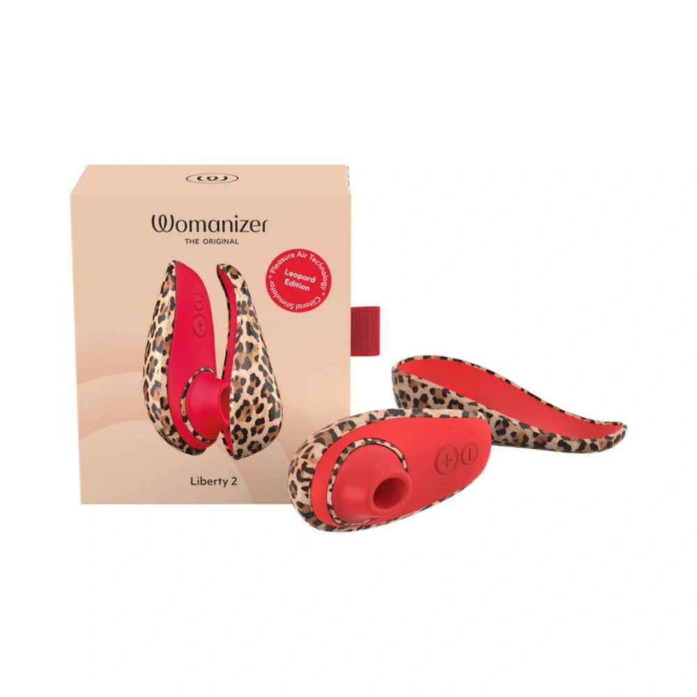 Womanizer Liberty 2 Leopard Print Clitoral Vibrator Suction Massager Silicone Compact Sex Toy