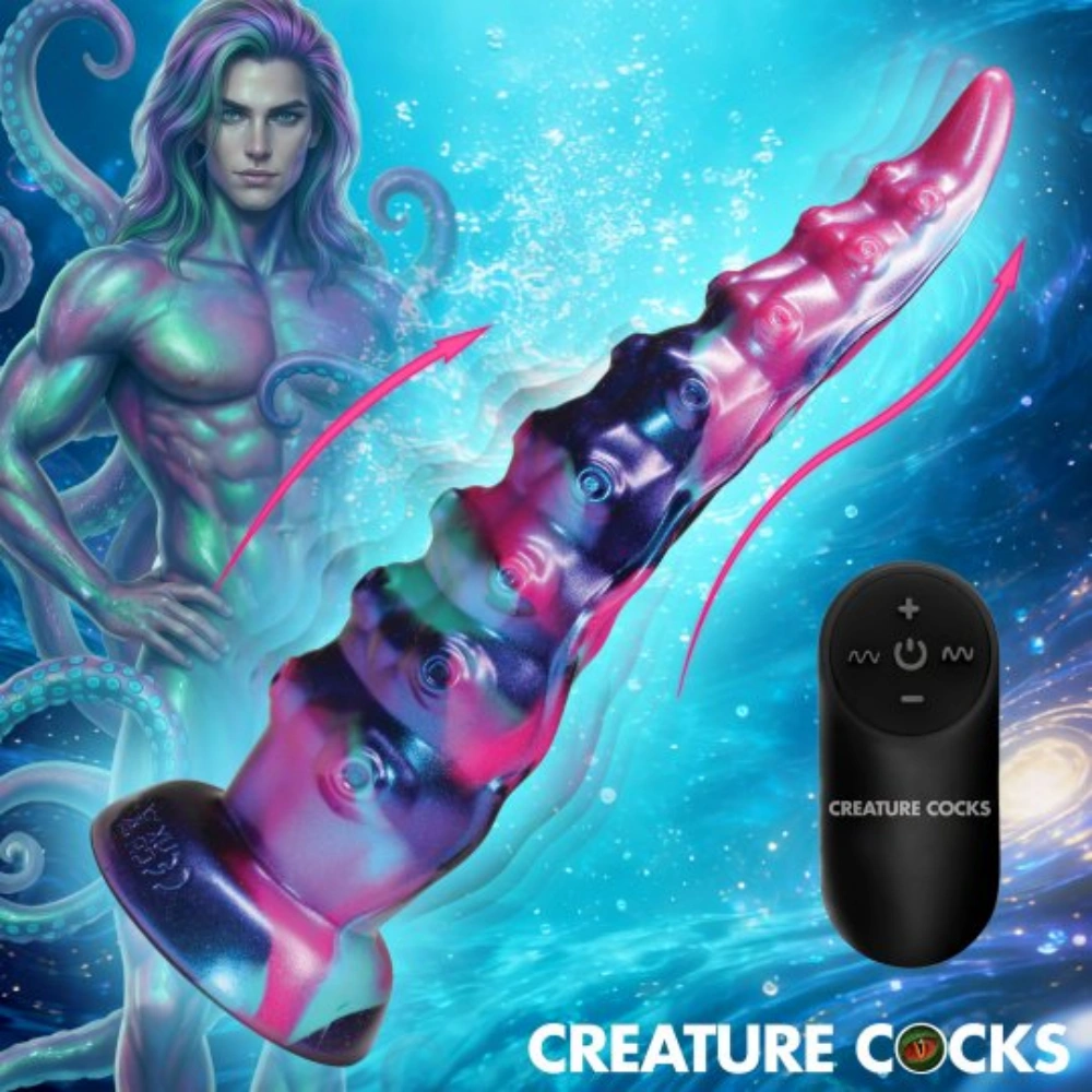tenta squirm squirming vibrating tentacle silicone dildo easy use