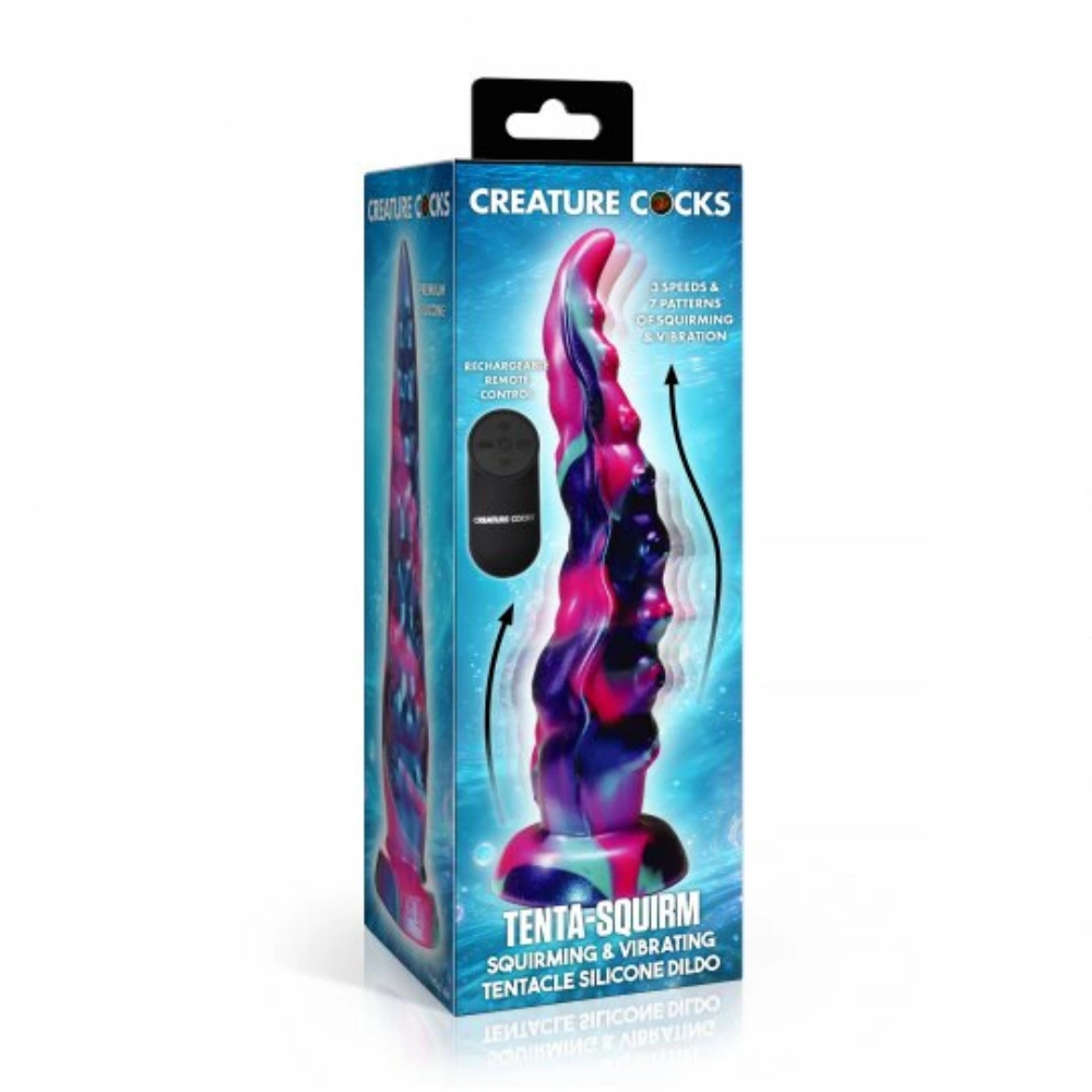 tenta squirm squirming vibrating tentacle silicone dildo new type
