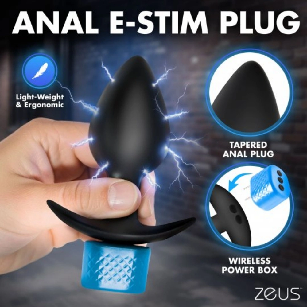 zues 2 in 1 anal plug head teaser estim kit for bdsm play