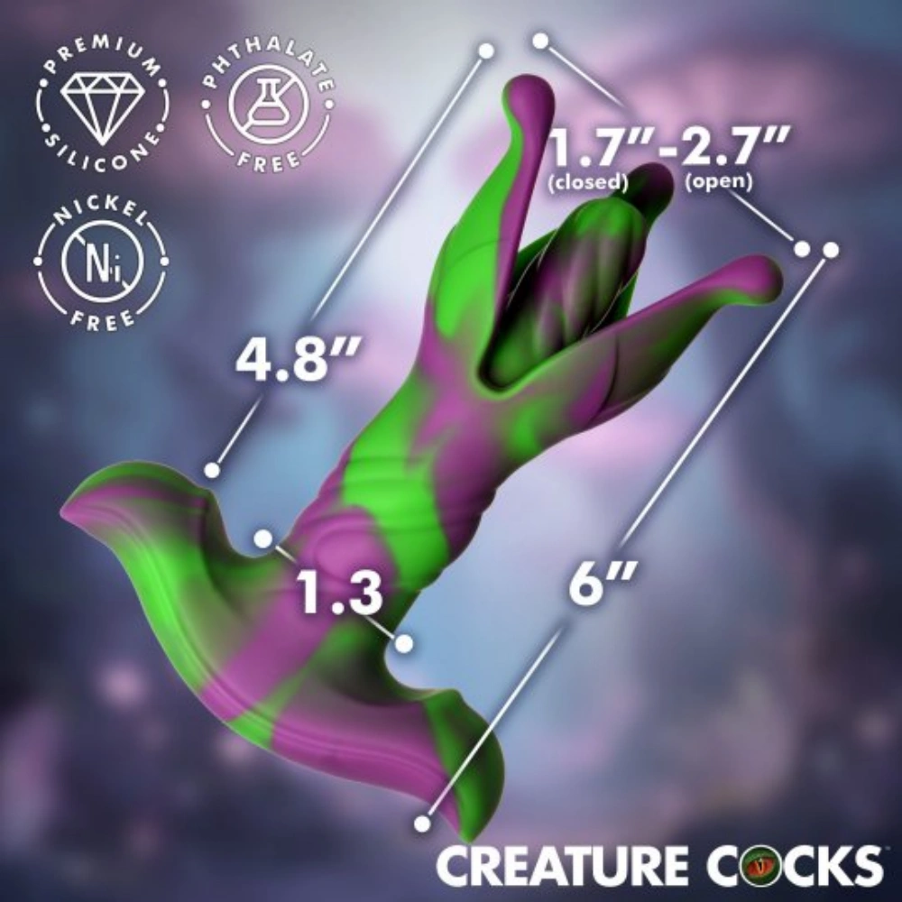 xr brands alien bloom expanding silicone anal plug new type