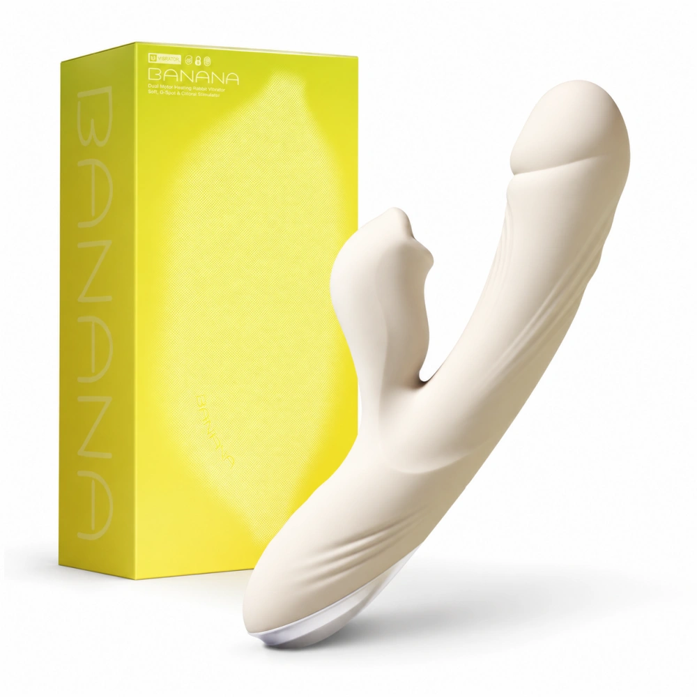 ROSELEX Banana Case App Vibrator Suction Heating Insertable Silicone Female Toy