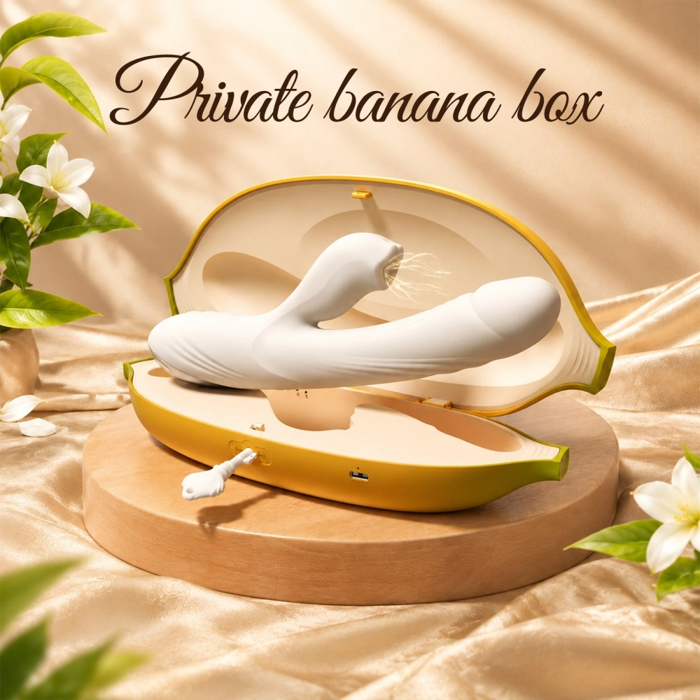 banana case suction heating vibrator