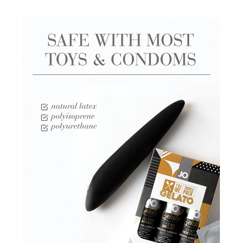 jo tri me triple pack gelato various gift set 1 oz water based lubricant safe material