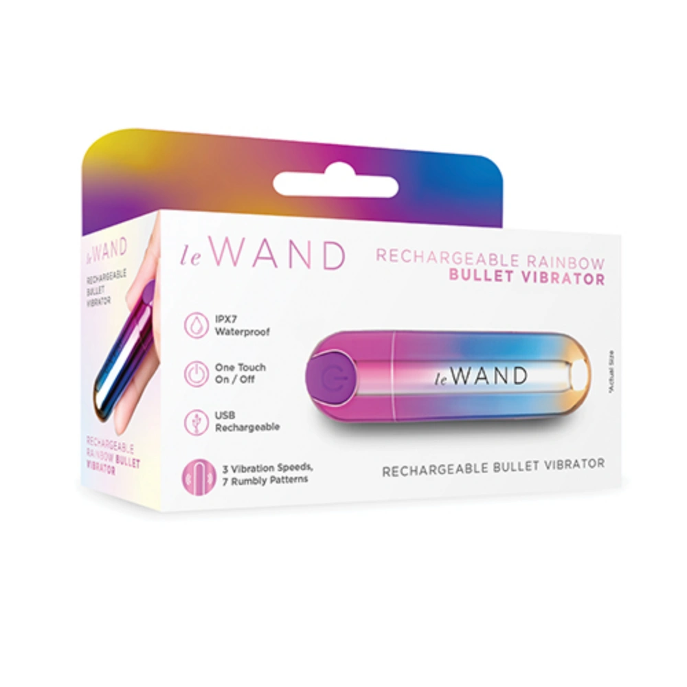 le wand rainbow bullet vibrator mini massager cheap sex toy