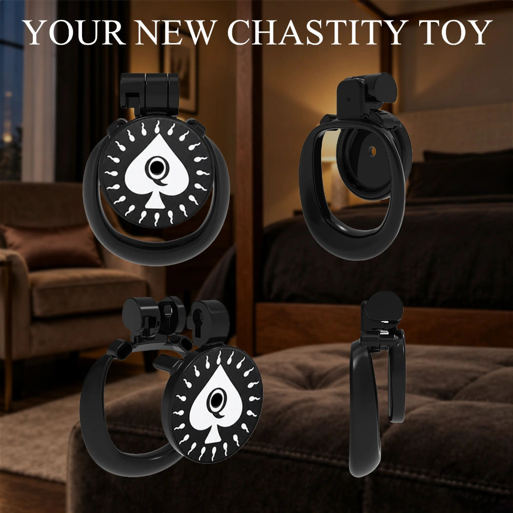 male flat chastity cage