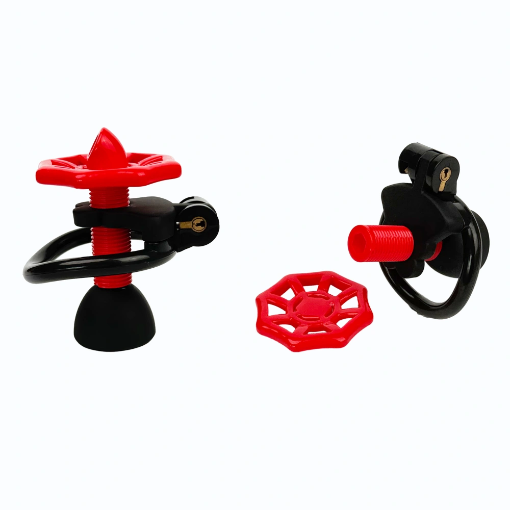 Venusfun Valve-shaped Adjustable Male Chastity Cage Penis Trainer BDSM Play Sex Toy Manual Type
