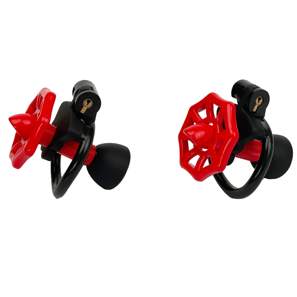 valve shaped adjustable chastity cage for bdsm play