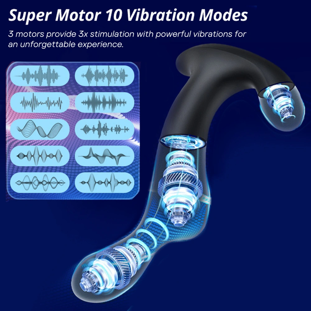 vibrating prostate massager triple stim vibe easy use