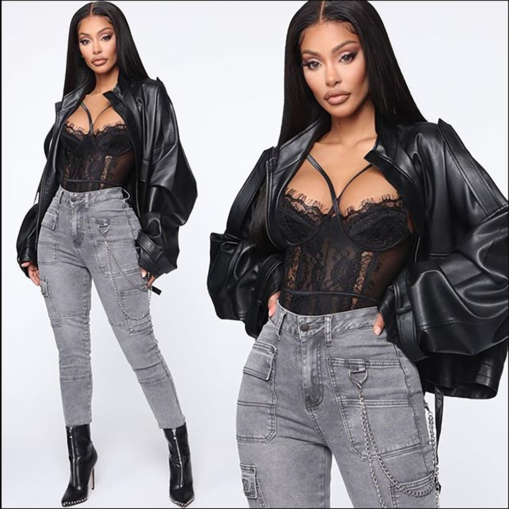 Floral Lace Bodysuit Teddy Lingerie