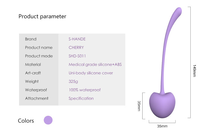 SHD-S011 Cherry Ben Wa Ball Parameter