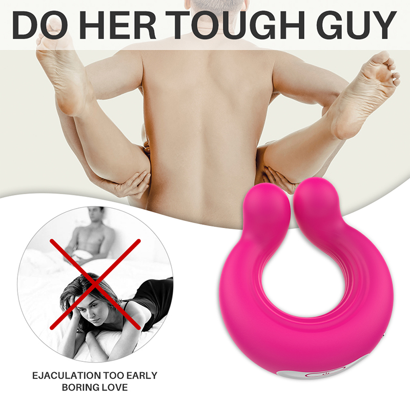 Clitoris Vibrating Penis Ring & Nipple Toy