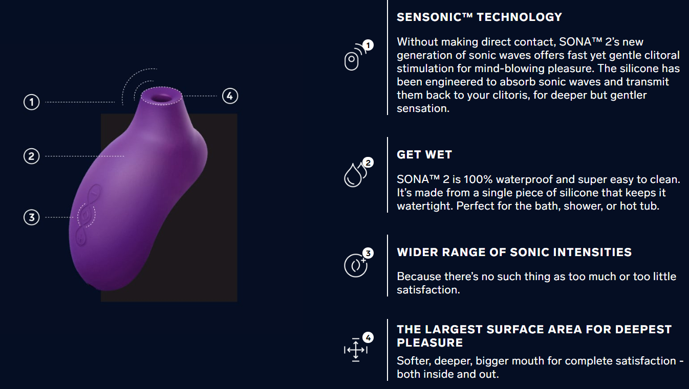 lelo sona 2 massager features