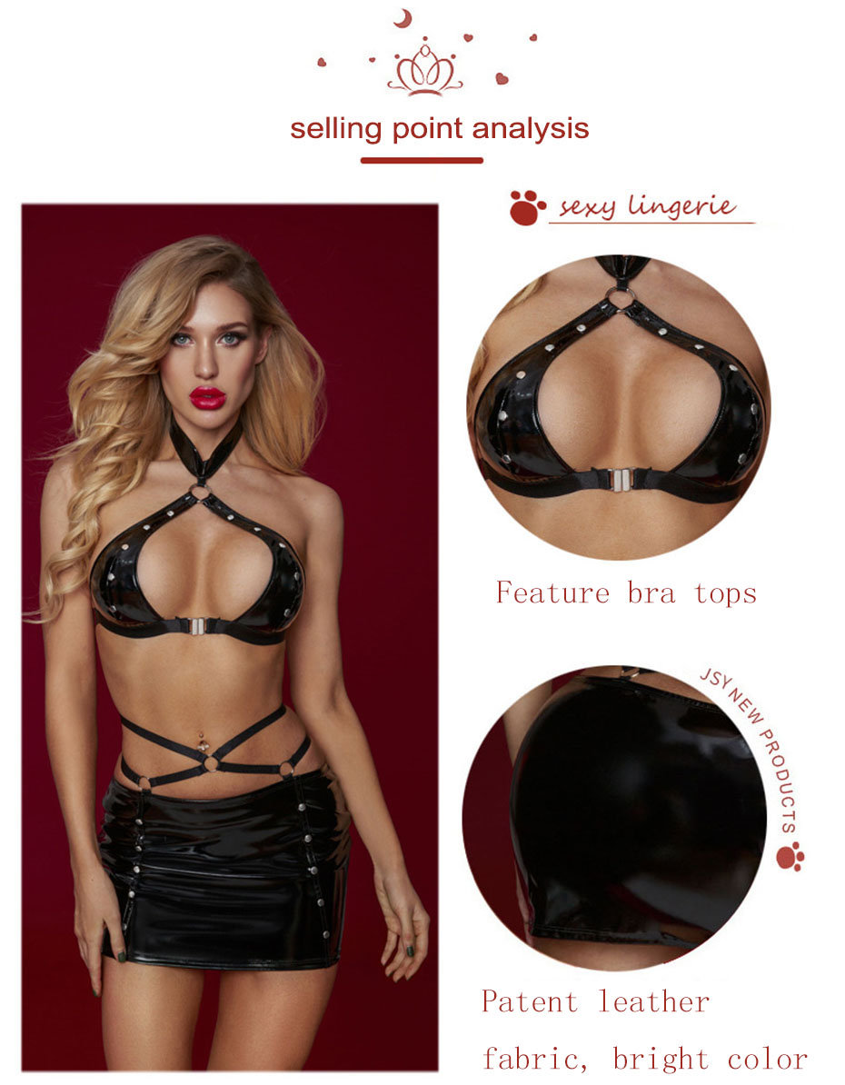 JSY Faux Leather Sexy Lingerie Cost