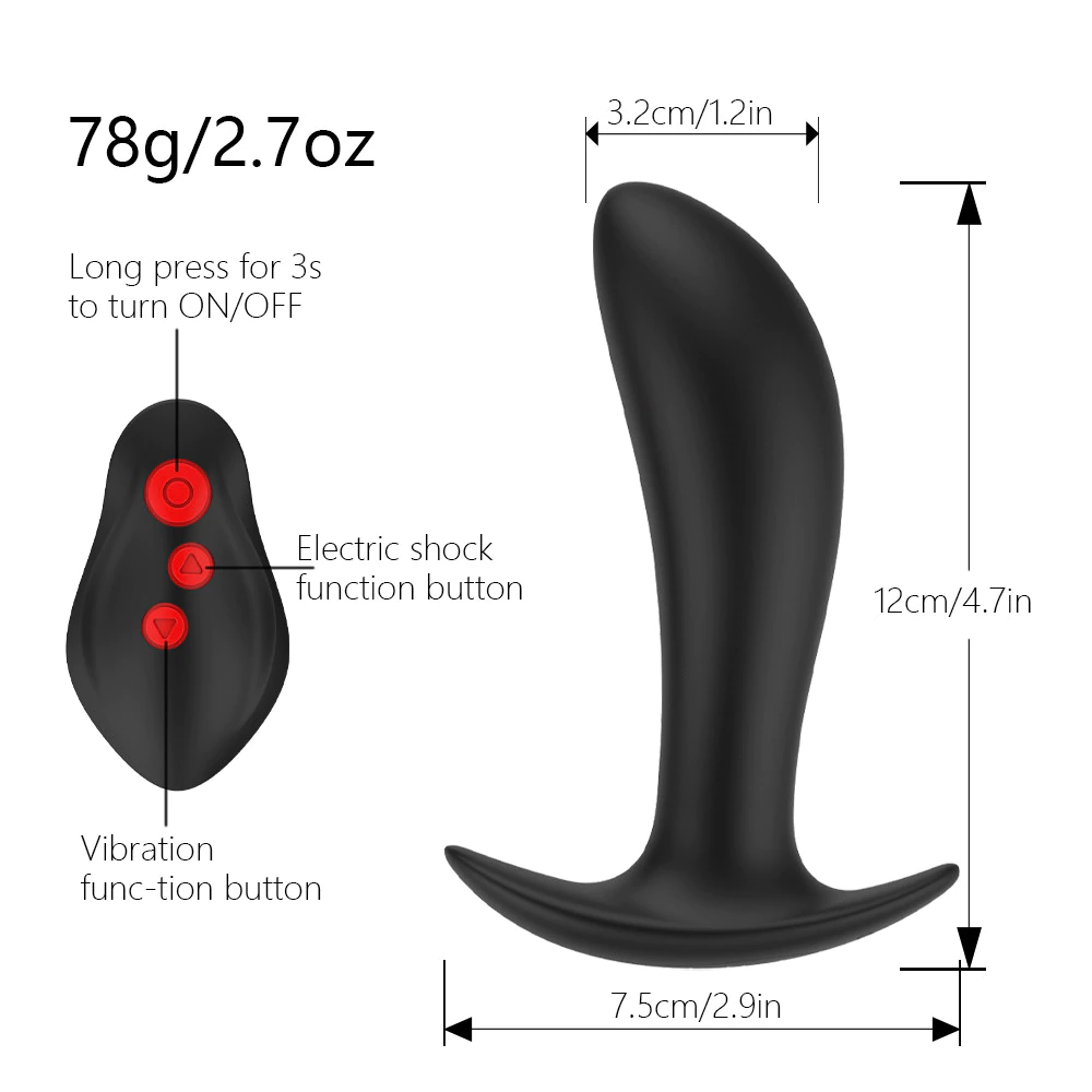 Venusfun Butt Plug Anal Vibrator Size