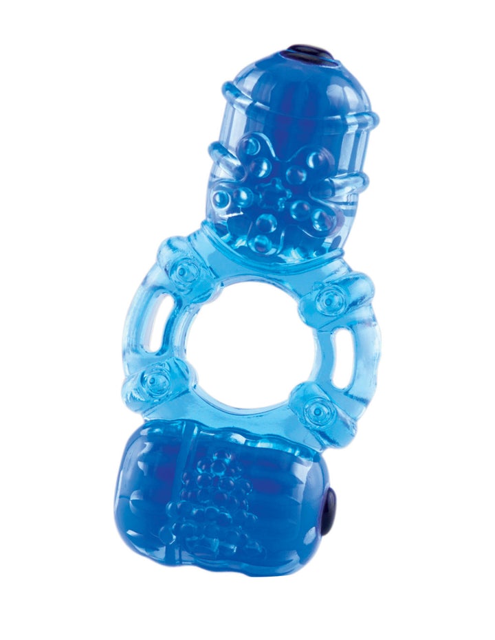 Screaming O The Big O2 Double Vibrating Cock Ring Blue