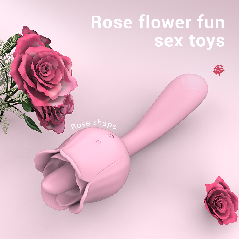 S-Hande Rose Flower Tongue Licking Vibrator SHD-S361-2
