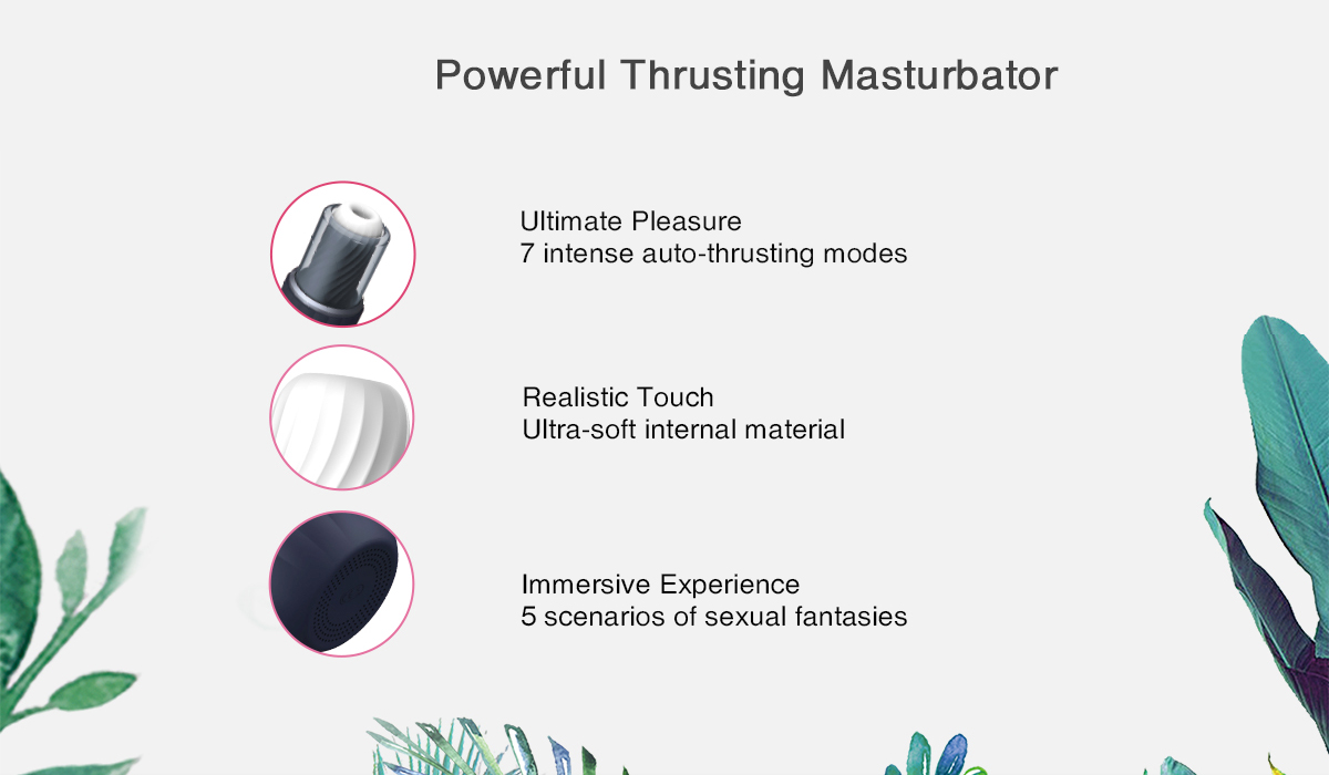 SVAKOM Alex Realistic Touch Thrusting Masturbator 