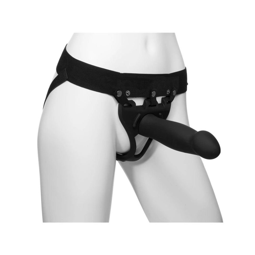 Doc Johnson Body Extensions Be Bold Hollow Bulbed Strap On 2 Piece Set