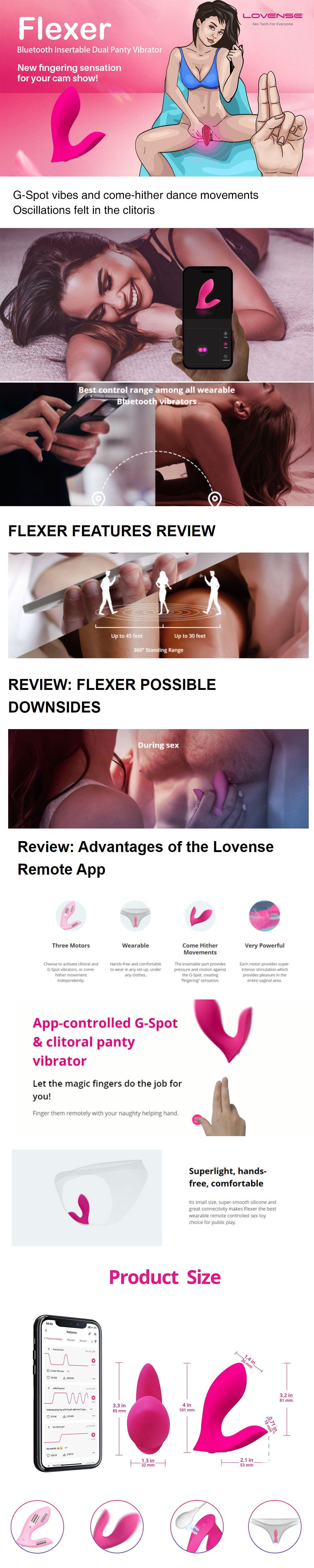 Lovense Flexer App Controlled G Spot Vibrator