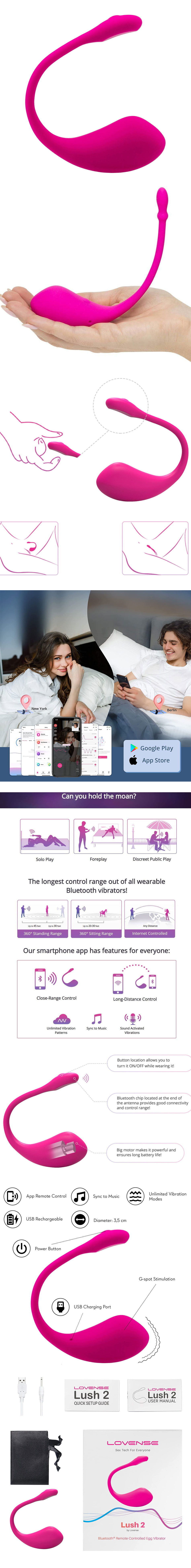 Lovense Lush 2 Gspot App Controlled Vibrator