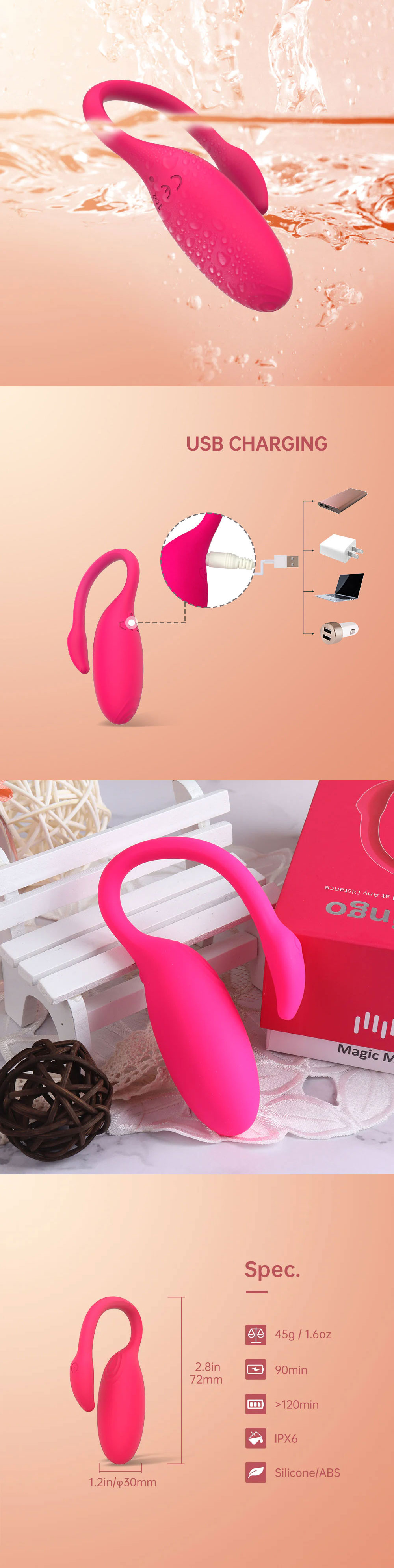 Magic Flamingo Luxury Smart App Controlled Vibrator 1