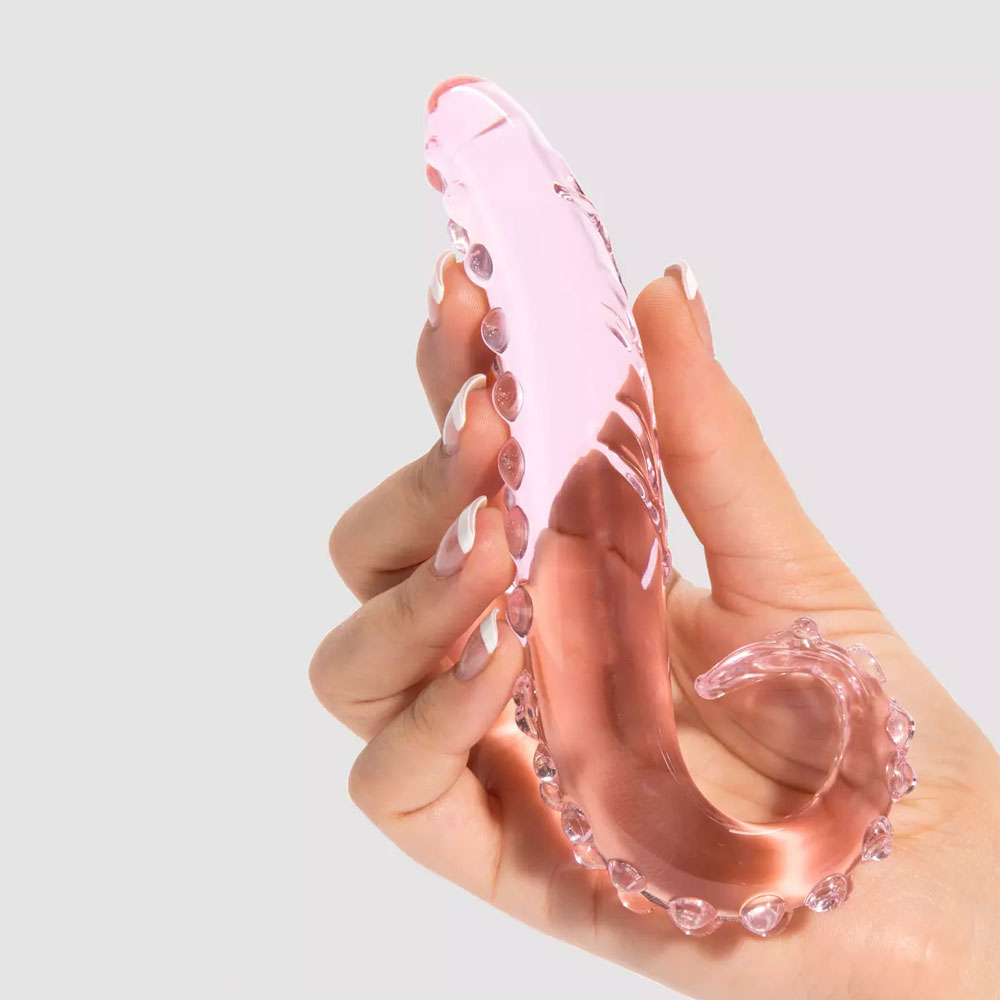 Tentacle Textured Glass Dildos