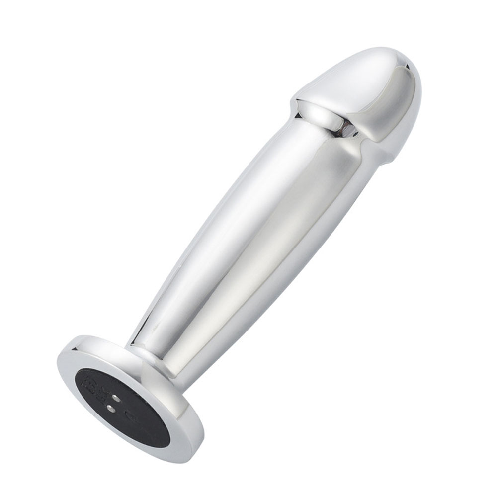 Stainless Steel Vibrator Dildo Anal Plug With Remote Control