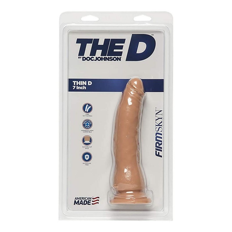 Doc Johnson The D Firmskyn Thin D 7 Inch Dildo