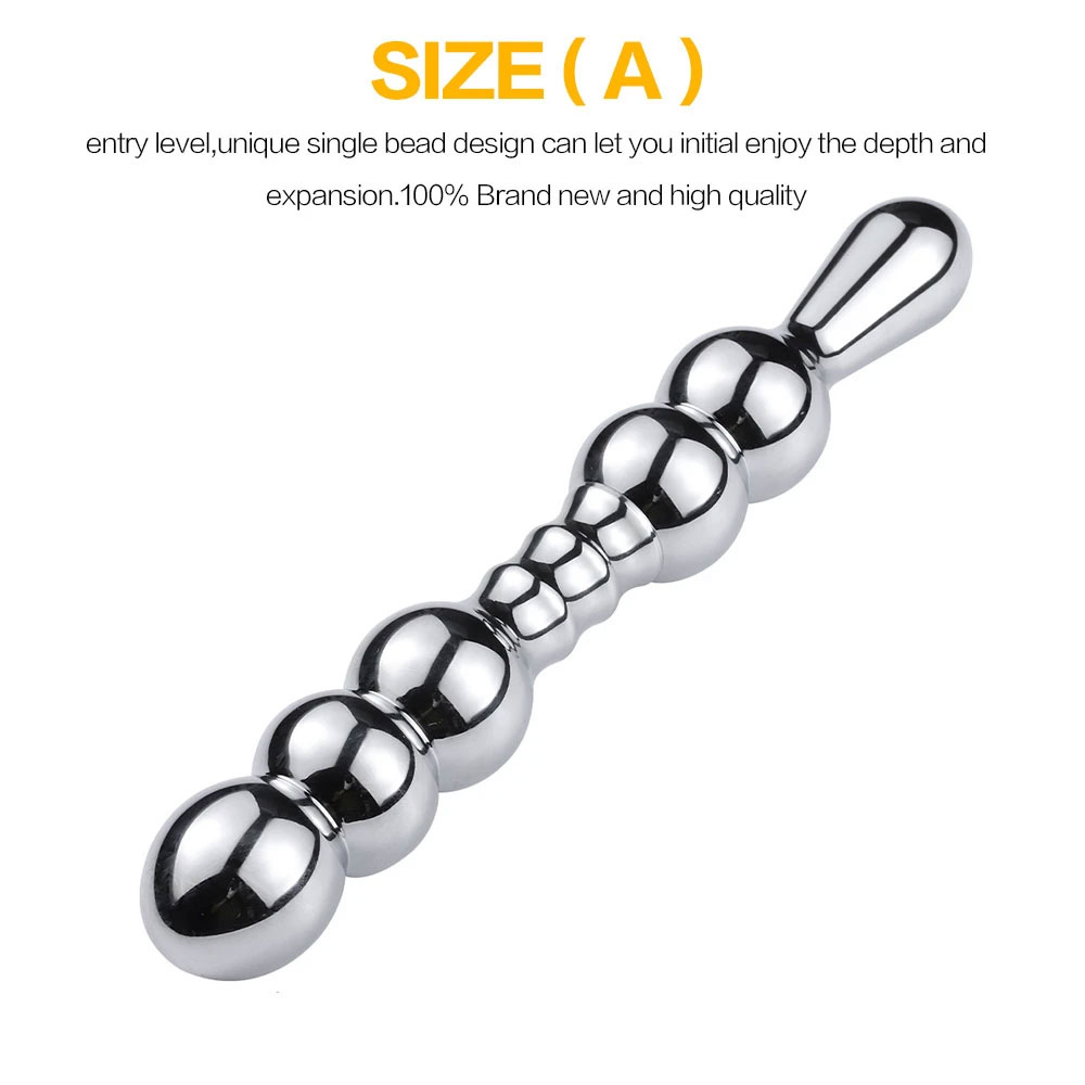 Aluminium alloy Double Head Anal Plug Beads