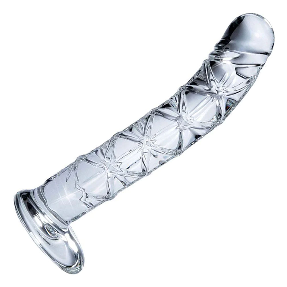 Reticulated Icicle Glass Dildo 1