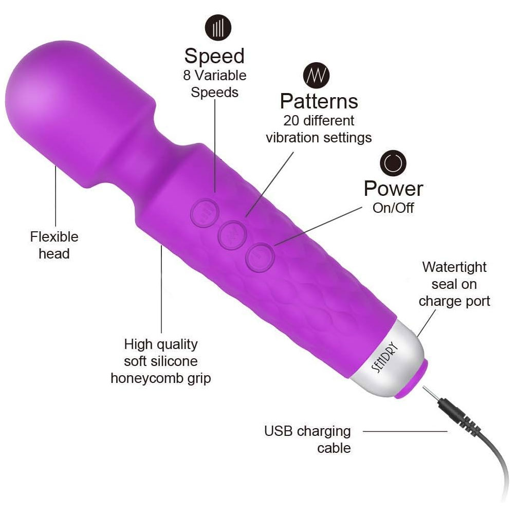 Powerful Vibrating Wand For Female 111
