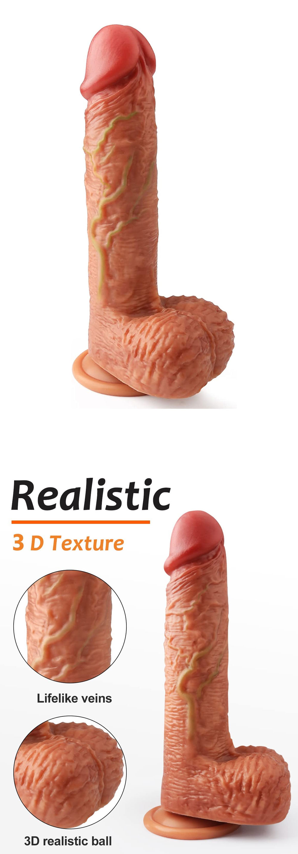 Realistic Dildo With Suction Cup1