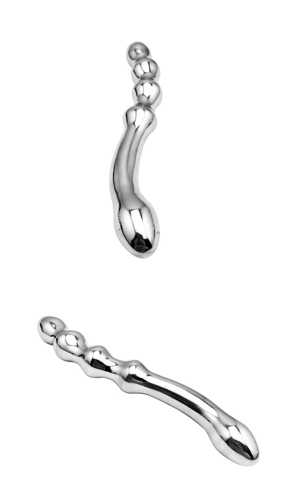 Double Ended Metal 8 inch Dildo 1