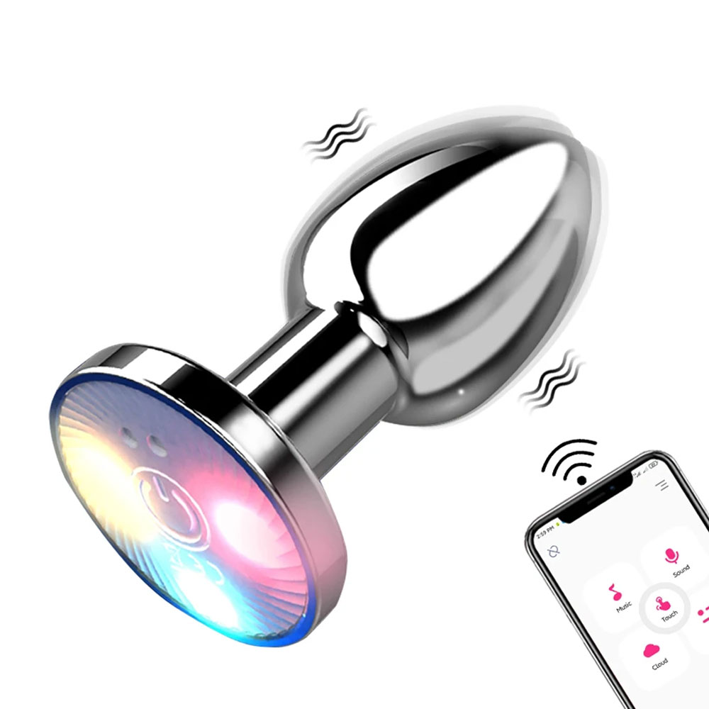 Vibration Led Butt Plug With APP Remote Control