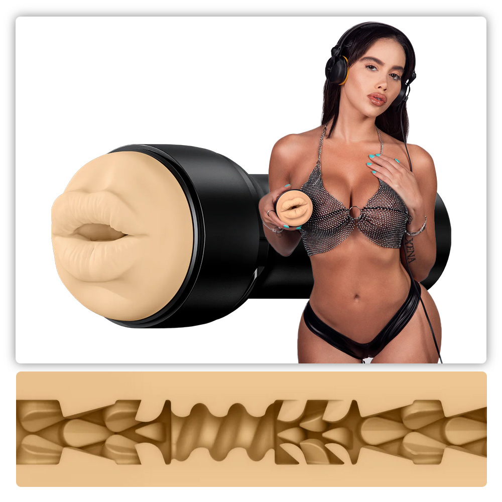 Kiiroo FeelVictoria male masturbator Mouth, Best Male Penis Stroker Sex Toy